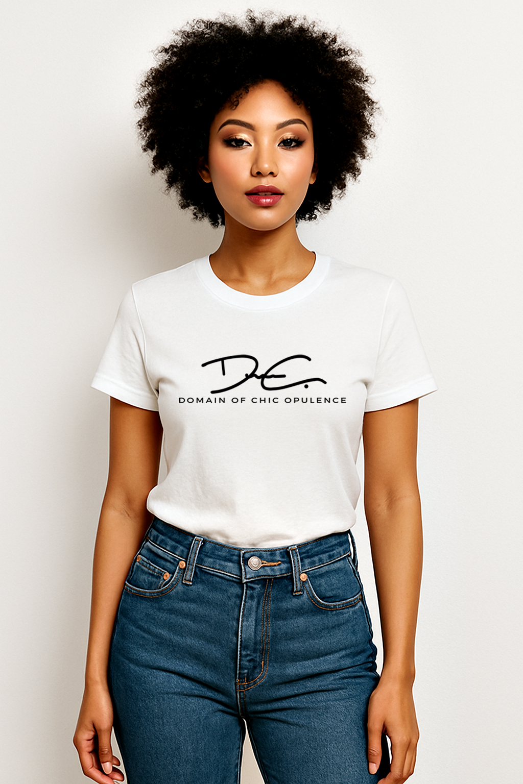 DOCO Signature Tee - White/Black (UNISEX)