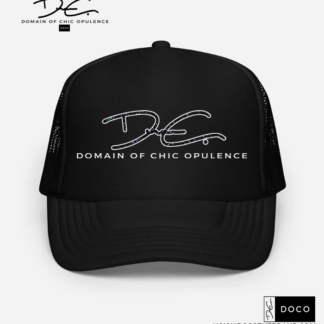 DOCO - Luxe Shimmer Trucker Hat - Black/White