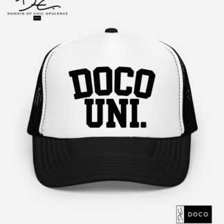 DOCO Uni Bold Trucker Hat - Black/White