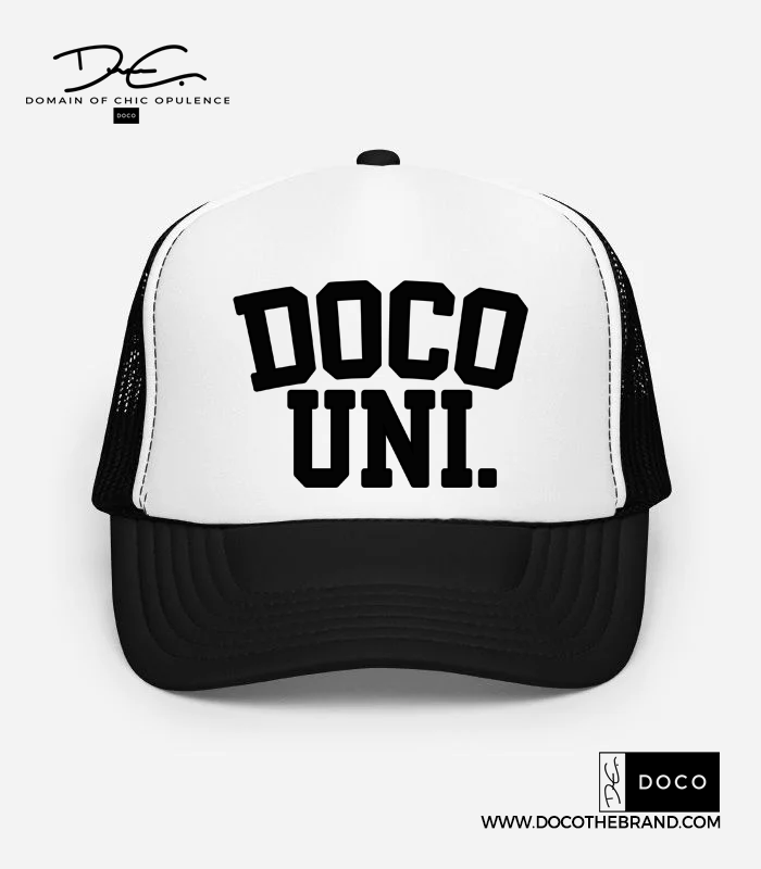 DOCO Uni Bold Trucker Hat - Black/White
