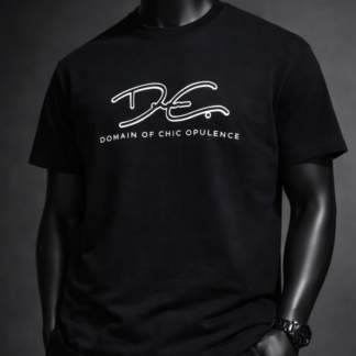 DOCO Signature Blk Shine Tee – Black/Layered Shimmer (UNISEX)