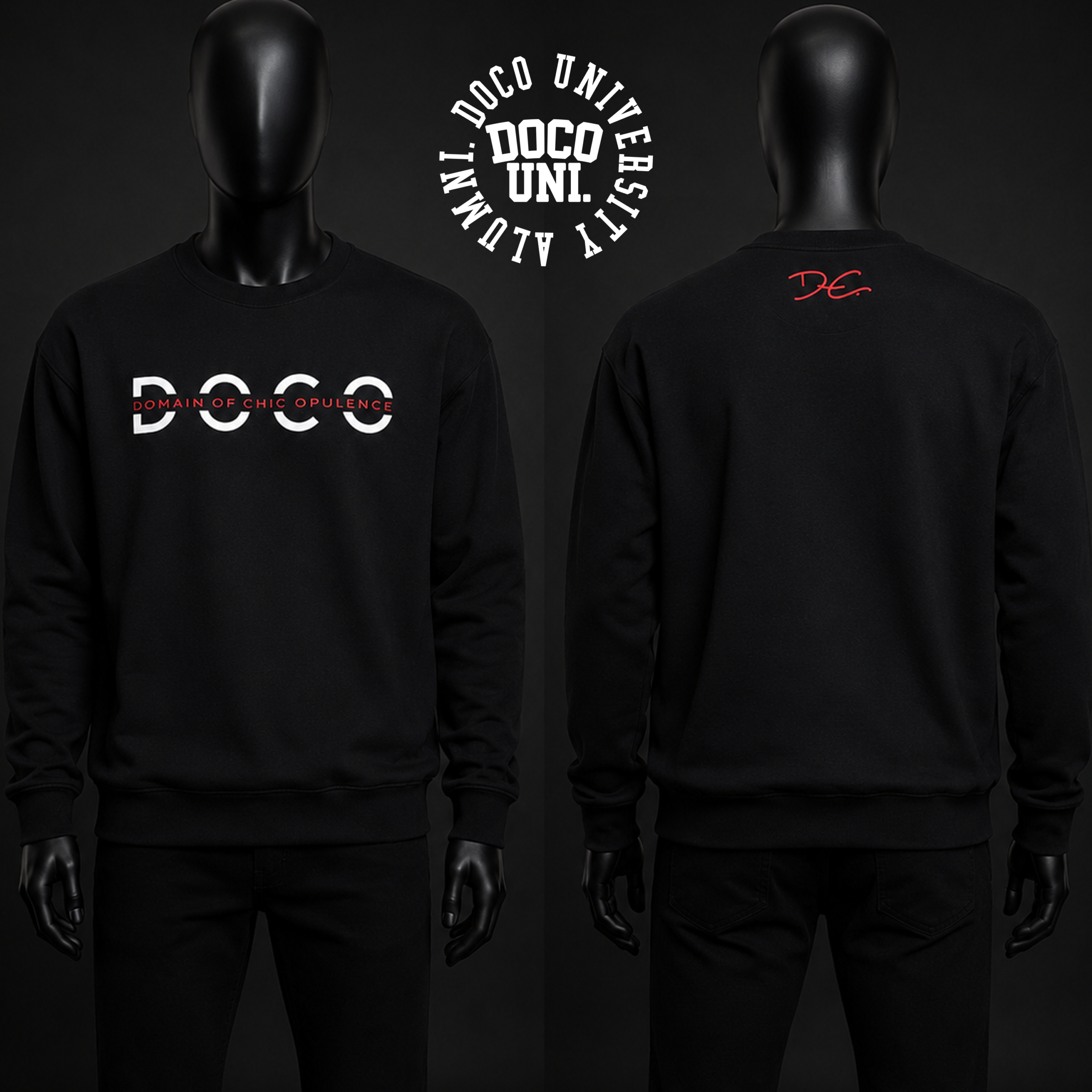 DOCO Alumni Flocked Logo Sweatshirt